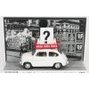 Model Brumm prom Fiat 600d 1963 Propaganda Elettorale Elezioni Italia Vota Vota Vota Bílá 1:43