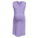 Jožánek těhotenská kojící noční košile Pavla bez rukávu lila – Zboží Dáma