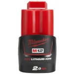 MILWAUKEE M12 B2 12V 2,0 Ah 4932430064 – Zboží Mobilmania