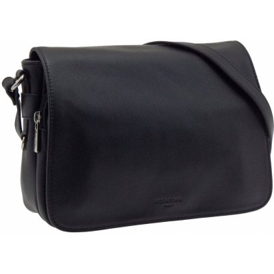 Hexagona dámská kožená kabelka přes rameno černá – Zboží Mobilmania