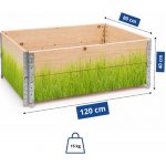 Aga Vyvýšený záhon 120x80x40 cm Tráva – Hledejceny.cz