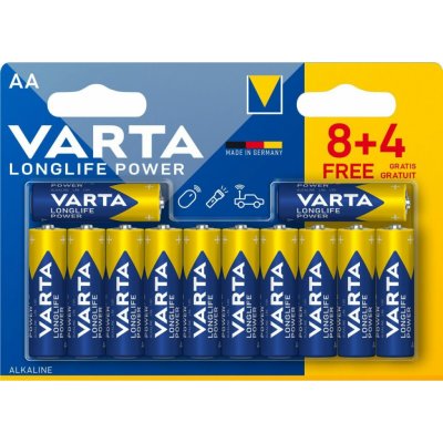 Varta LongLife Power AA 12ks 402185 – Zboží Mobilmania