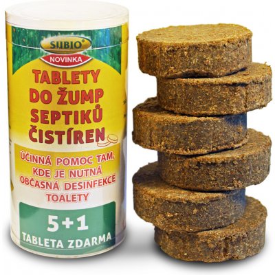 Subio Tablety do žump a ČOV 5+1 zdarma – Zboží Dáma