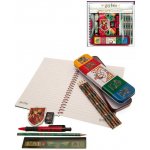 CurePink: Set školních potřeby Harry Potter: Stand Together blok pastelky propiska tužka pravítko guma ořezávátko penál [SR73454] – Hledejceny.cz