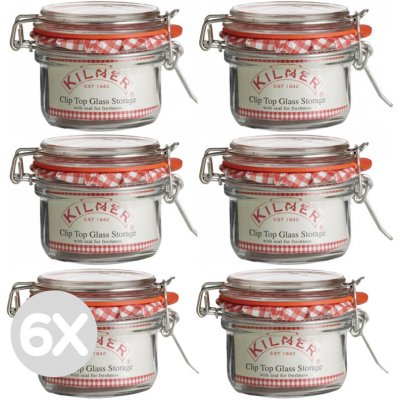 Kilner multipack zavařovací sklenice s klip víkem 6ks x 125ml – Hledejceny.cz