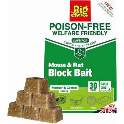 The Big Cheese Netoxická bloková návnada pro myši a krysy – 30 x 10g – Zbozi.Blesk.cz
