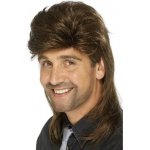 Paruka 80s Mullet Jason hnědá – Zboží Dáma