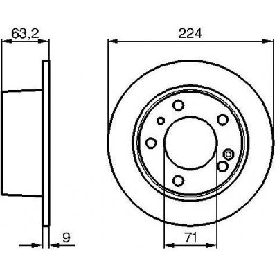 Brzdový kotouč BOSCH 0 986 478 141