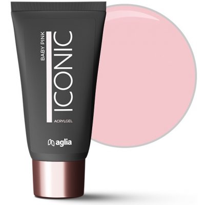 Aglia Iconic stavební Uv polygel acrylgel baby pink 30 g