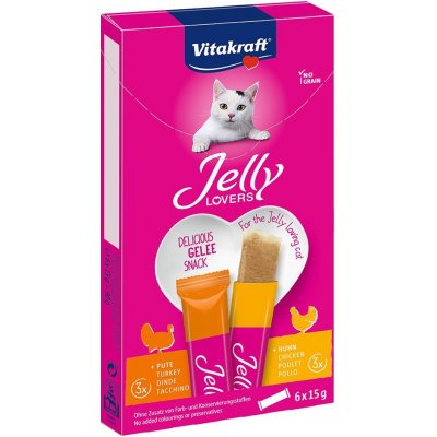 Vitakraft Jelly Lovers kuřecí a krůtí 24 x 15 g