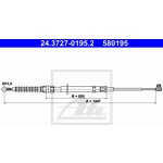 Lanko ruční brzdy ATE 24.3727-0195.2 (24372701952) | Zboží Auto