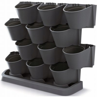Sada závěsných vertikálních květináčů 12ks IO2W600S CASCADE GARDEN WALL – Sleviste.cz