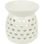 Anděl Aromalampa se srdíčky porcelánová bílá 9,9 cm – Hledejceny.cz