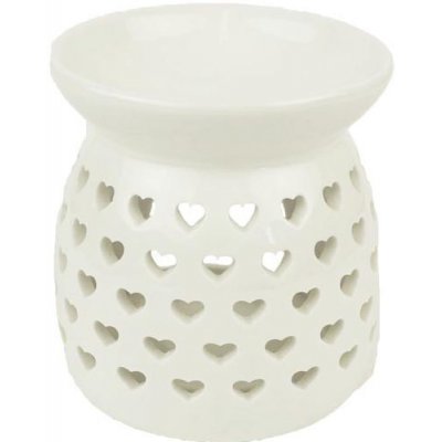 Anděl Aromalampa se srdíčky porcelánová bílá 9,9 cm – Hledejceny.cz