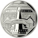 Česká mincovna platinová mince Kubismus v české architektuře Ďáblický hřbitov proof 1 oz