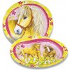 Amscan Papírové talířky Charming Horses 23cm