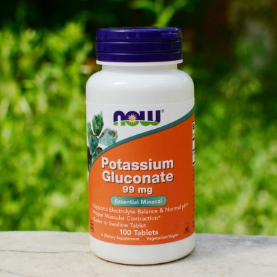 NOW Potassium Gluconate draslík jako glukonát draselný 99 mg x 100 tablet