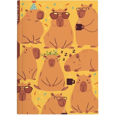 Baloušek Notes A5 linkovaný Kapybary BU069 16 – Zboží Živě