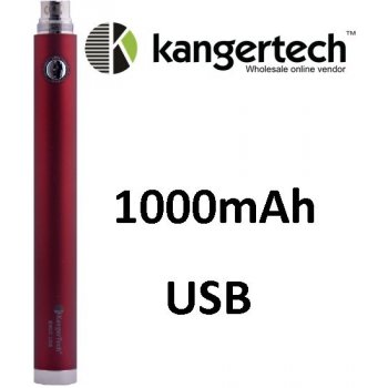 Kangertech EVOD baterie s USB Red 1000mAh