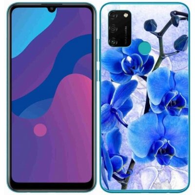 Pouzdro mmCase Gelové Honor 9A - modré květy – Zboží Mobilmania