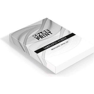 PEACH SPARE PRINT PREMIUM Samolepící etiketa bílá, 100 listů A4 (1 etiketa 105 × 148mm) – Zbozi.Blesk.cz