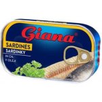 Giana Sardinky ve slaném nálevu a rostlinném oleji 125 g – Zboží Dáma
