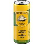 Cutty Sark Scotch Whisky a Ginger Ale koktejl 5% 0,25l (plechovka) – Zboží Dáma