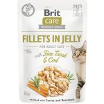 Brit Care Cat Fillets in Jelly Fine Trout & Cod 85 g – Sleviste.cz