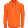 Rybářské tričko, svetr, mikina Simms Bass Outline Hoody Neon orange