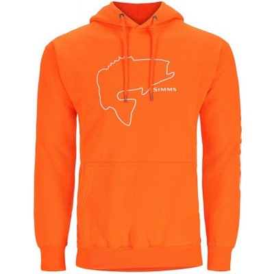 Simms Bass Outline Hoody Neon orange – Hledejceny.cz