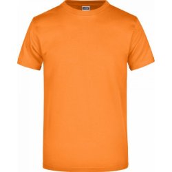 James Nicholson pánské základní triko ve vysoké gramáži bez bočních švů Oranžová