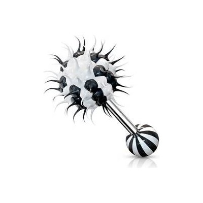 Šperky4U piercing do jazyka silikonový střapec PJ01196-KW – Zboží Dáma