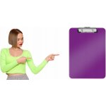 Leitz Wow A4 deska s klipem purpurová – Sleviste.cz