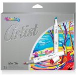 Officeline Colorino Artist Oboustranné skicovací fixy 12 barev R92470 – Zboží Mobilmania