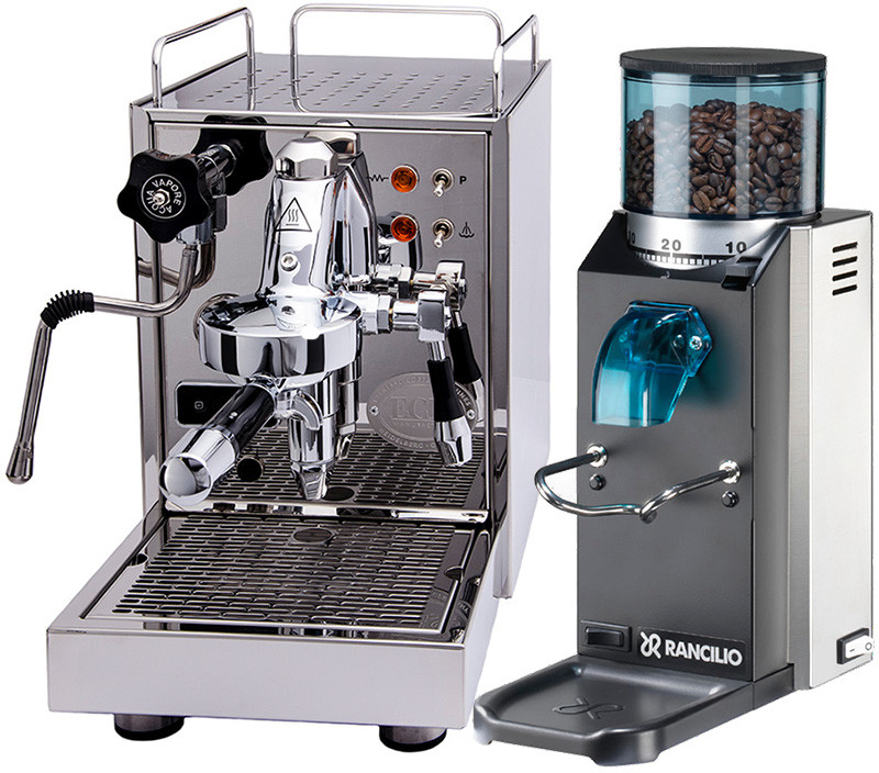 Set ECM Classika PID + Rancilio Rocky Doserless