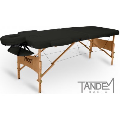 Tandem Basic-2 skládací masážní lehátko černá 195 x 70 cm 13,1 kg – Zbozi.Blesk.cz