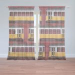 Sablio Záclony Lisabonské historické tramvaje Červený Pattern: 2ks 150x250cm – Hledejceny.cz