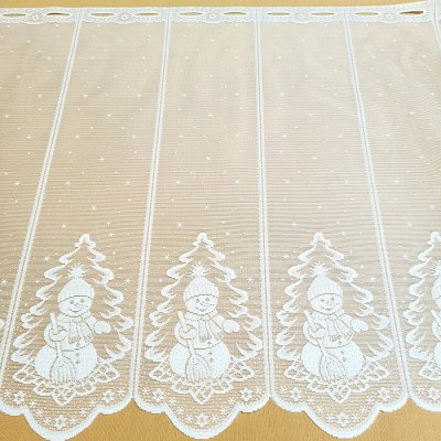 VÁNOČNÍ žakárová zaclona na vitrážku SNĚHULÁK 50 cm – Zboží Dáma VÁNOČNÍ žakárová zaclona na vitrážku SNĚHULÁK 50 cm – Zboží Dáma