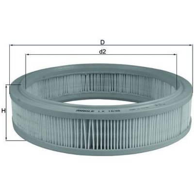 Vzduchový filtr MAHLE LX 1638 – Hledejceny.cz