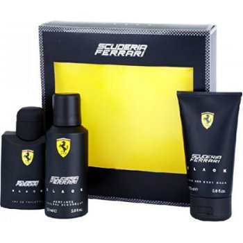 Ferrari Scuderia Black EDT 125 ml + deospray 150 ml + sprchový gel 150 ml dárková sada