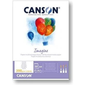 Canson Imagine Skicák v lepené vazbě A4 200g, 50 listů