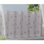Hotová záclona GERSTER šedo-béžové listy 50x150 cm 50 x 150 cm – Hledejceny.cz