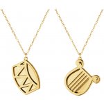 Georg Jensen Pozlacená vánoční ozdoba CC 2026 Drum / Harp – set 2 ks, zlatá barva, kov – Hledejceny.cz