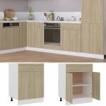 Petrashop Spodní skříňka se zásuvkou dub sonoma 60x46x81,5 cm dřevotříska – Zboží Dáma