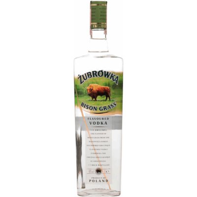 Zubrowka Bison Grass 40% 1 l (holá láhev) – Zboží Dáma