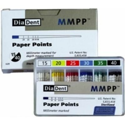 DiaDent Čepy papírové standardní MMPP MP201-691 - Sort.: 15/40 – Hledejceny.cz