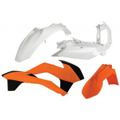 Acerbis plastový kit KTM SX125/150/SXF 13/15 SX250 13/16 replica 16 bílá/oranžová – Zbozi.Blesk.cz