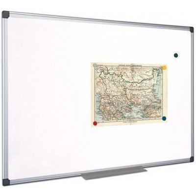 VICTORIA VISUAL Bílá magnetická tabule, 45 x 60 cm, hliníkový rám, VICTORIA – Zboží Mobilmania