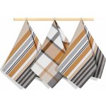 Bellatex Proužek 50 x 70 cm Hnědá,Hořčicová,Bílá 3 ks – Hledejceny.cz