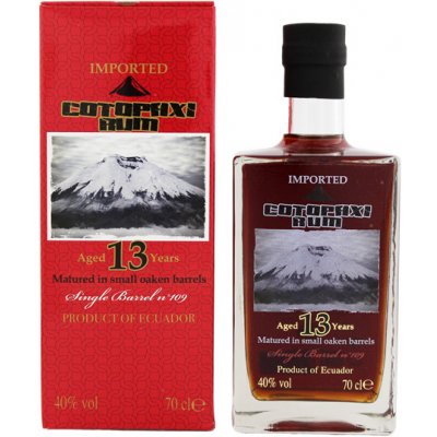 Cotopaxi Single Barrel Rum 13y 40% 0,7 l (holá láhev) – Zboží Dáma